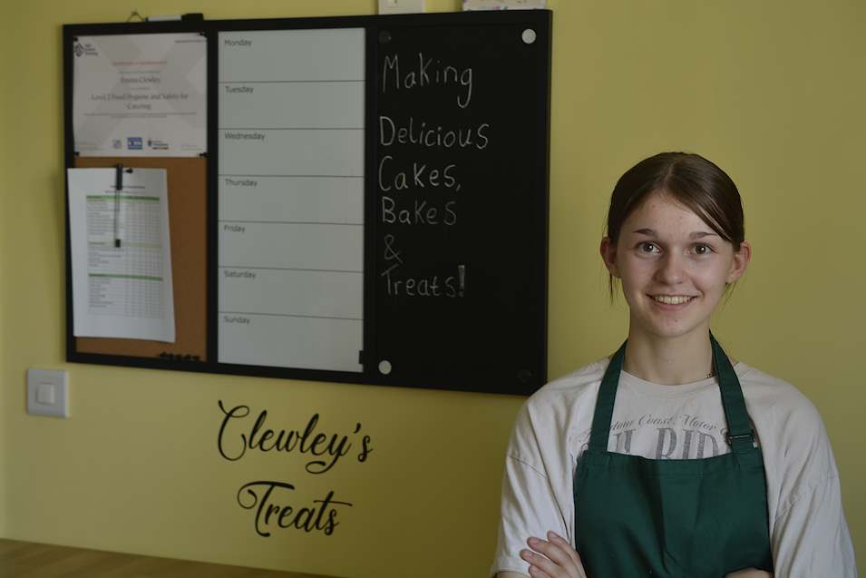 Emma — the baker behind Clewley's Treats